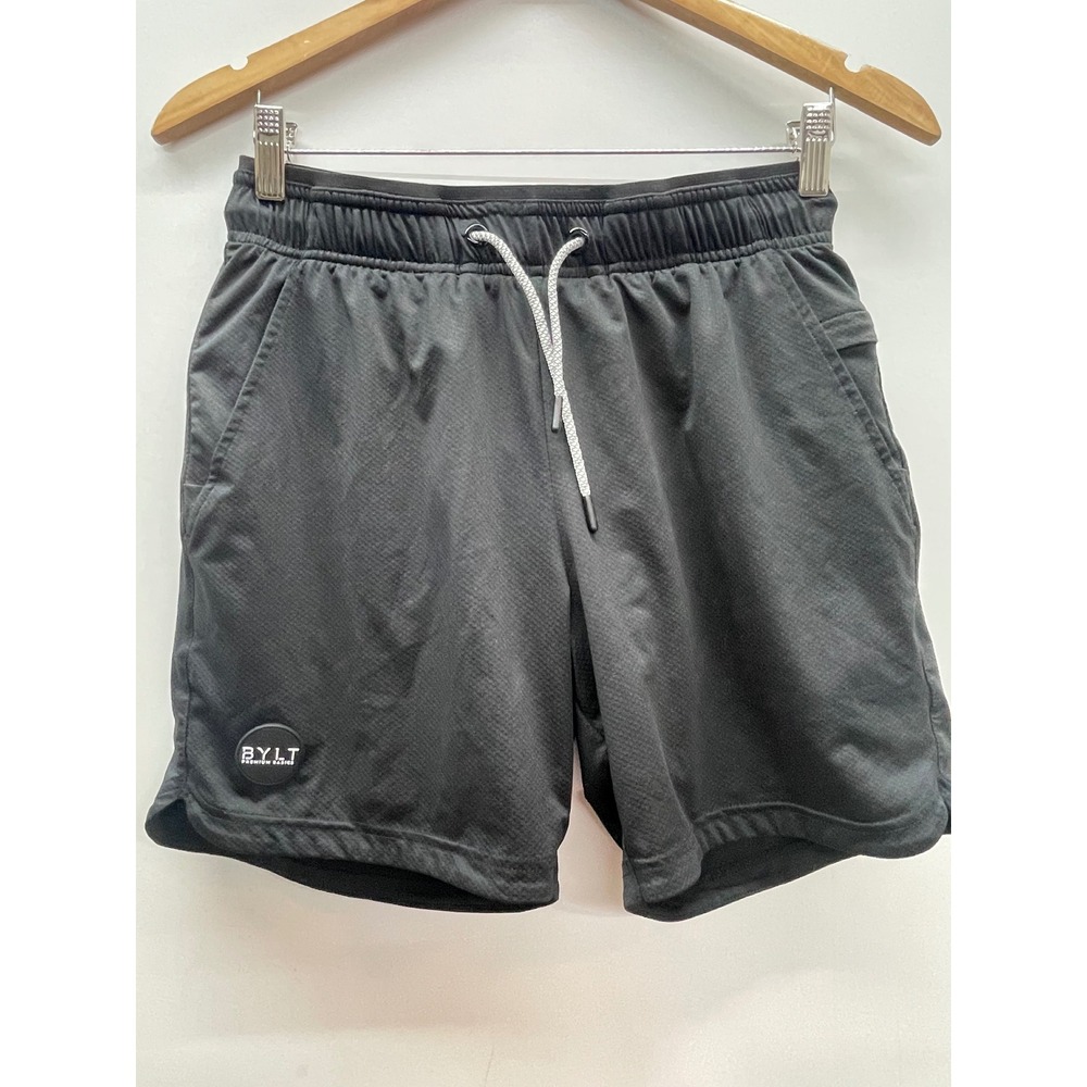 BYLT Premium Basics‎ Mens Training Shorts Black Lined Athletic Gym Workout Small